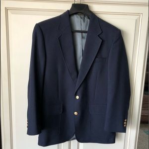 Classic Navy Blue Stafford Sport Coat/Blazer/Jacket - 40R